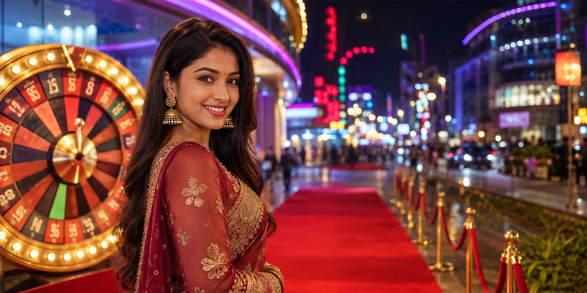 রাজশাহীর রুলেট গেমের নিওন আলোকসজ্জা